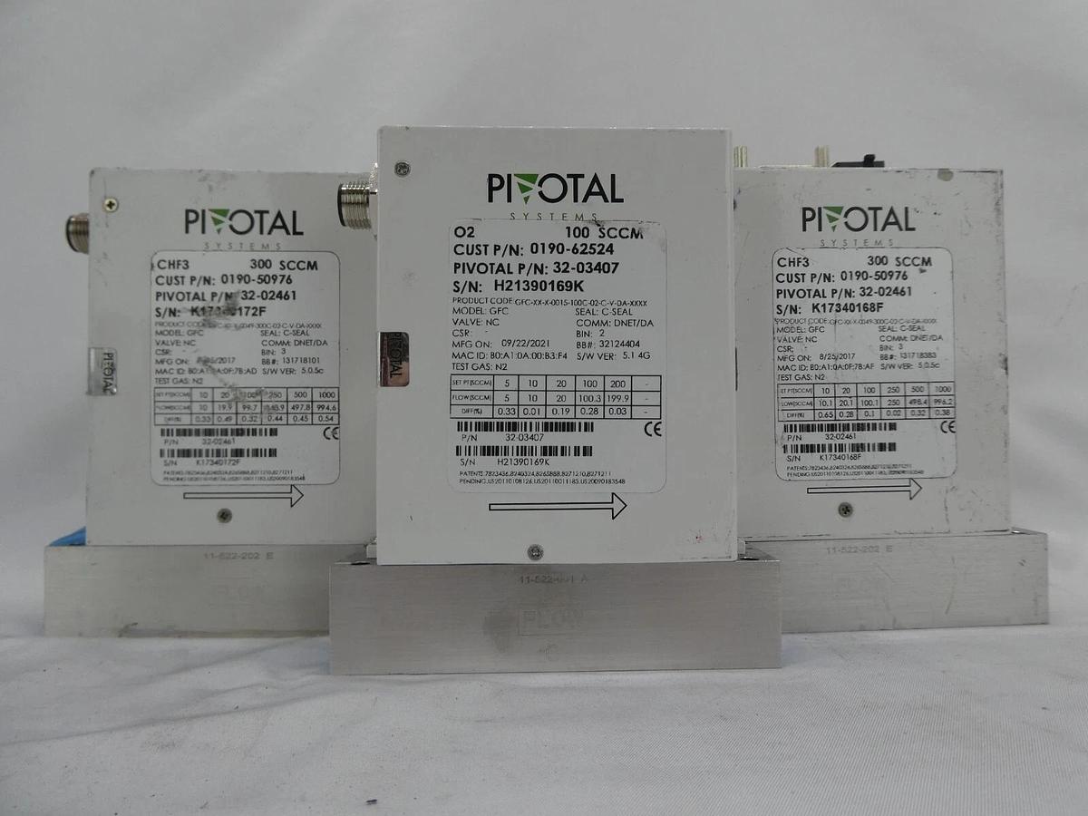 Used Pivotal GFC Mass Flow Controller MFC AMAT 0190-50976 Reseller Lot of 5 Working