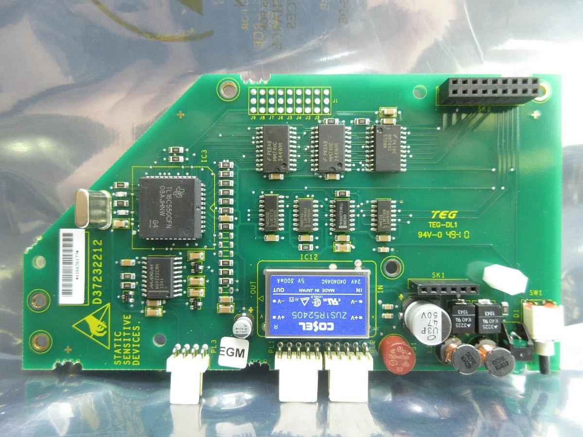 Used Edwards D37232212 Processor Board PCB EGM TEG-DL1 Used Working