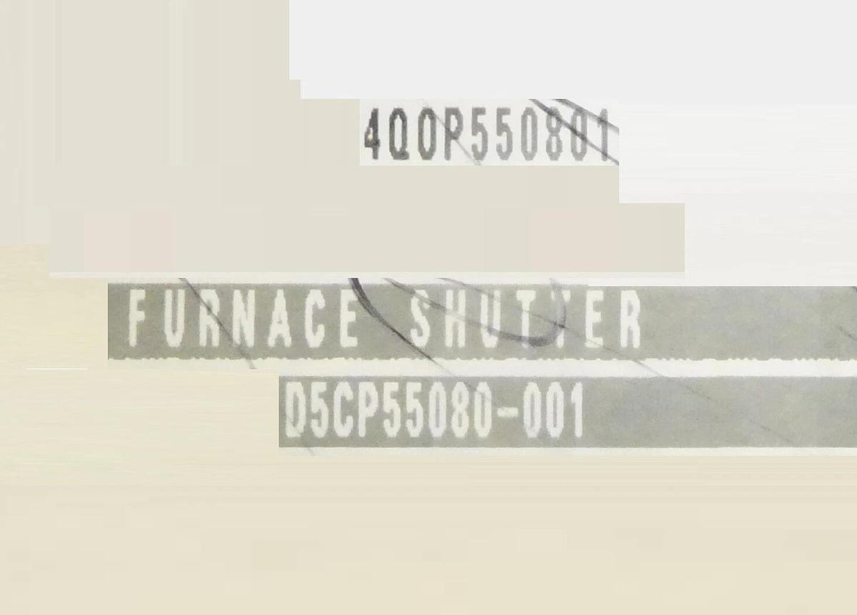 Used Kokusai Electric 4Q0P550801 Furnace Shutter TEL Tokyo Electron Working Surplus