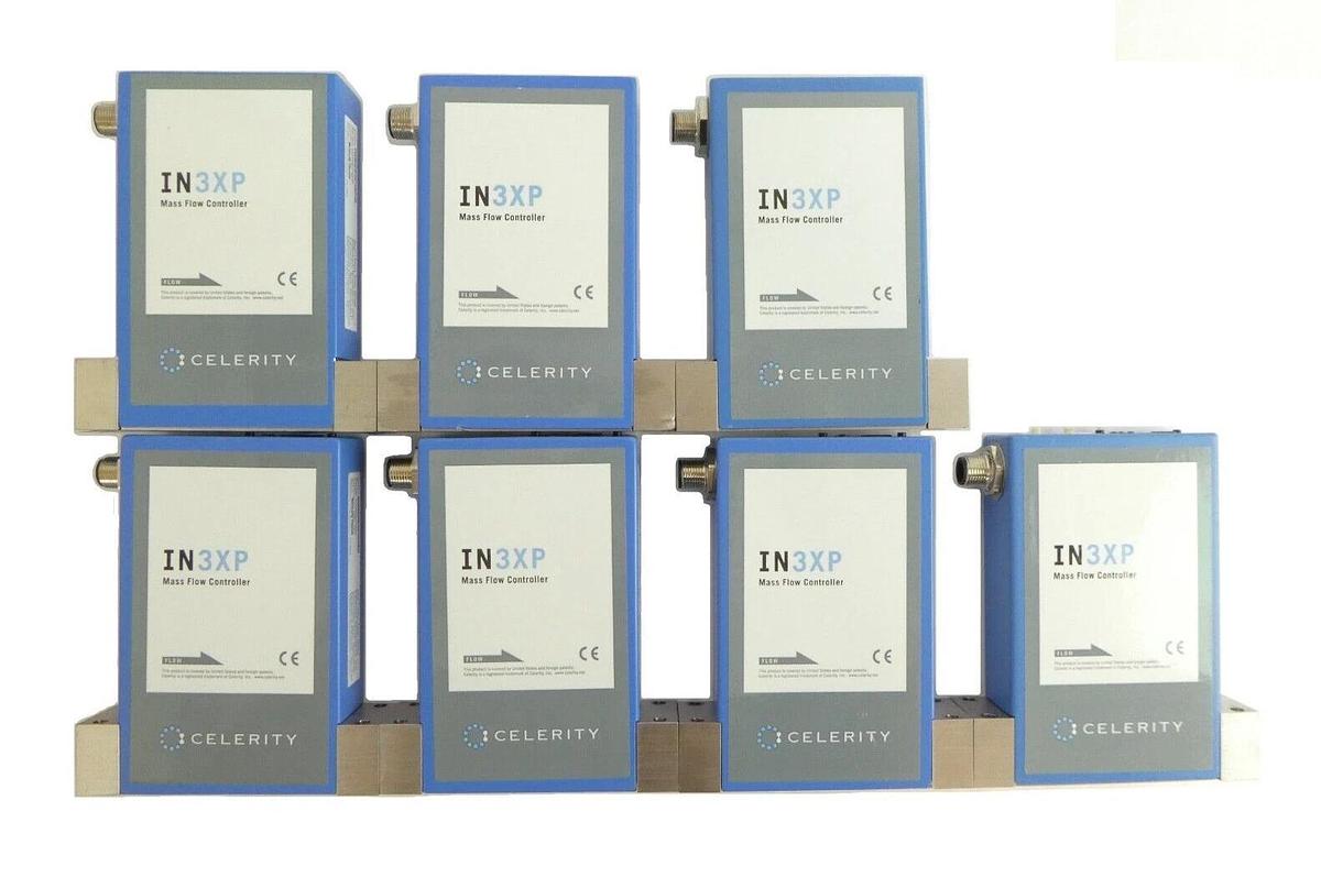 Used Celerity Mykrolis IN3XP Mass Flow Controller MFC Reseller Lot of 7 Working Spare