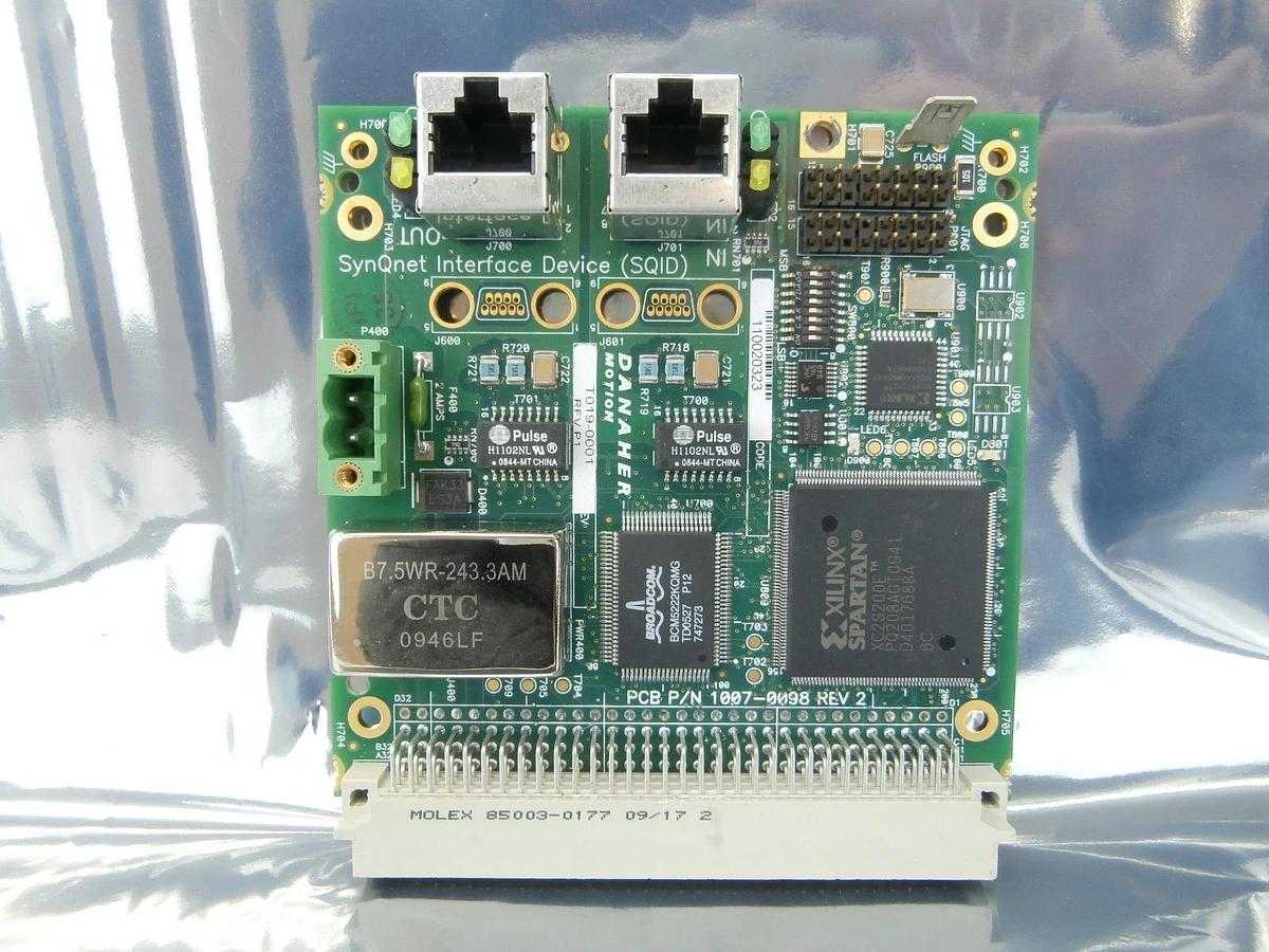 Used Danaher Motion T019-0001 SynQnet Interface Device (SQID) PCB 1007-0098 Used
