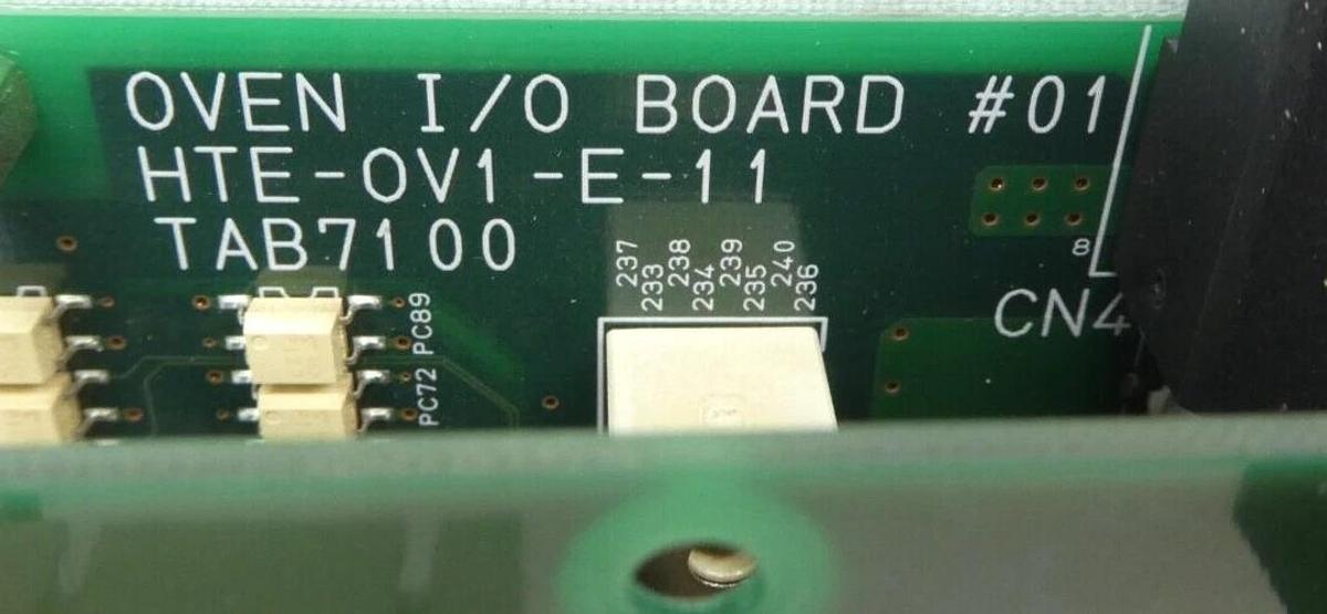 Used TEL Tokyo Electron HTE-OV1-E-11 Oven I/O PCB Assembly TAB7100 HTE-OA1-B-11 Spare