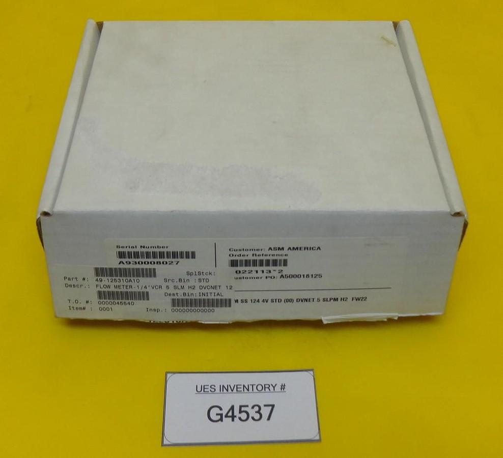 Used Celerity MSVAD100 Mass Flow Controller MFC 49-125310A10 IN2 5000 SCCM H2 New