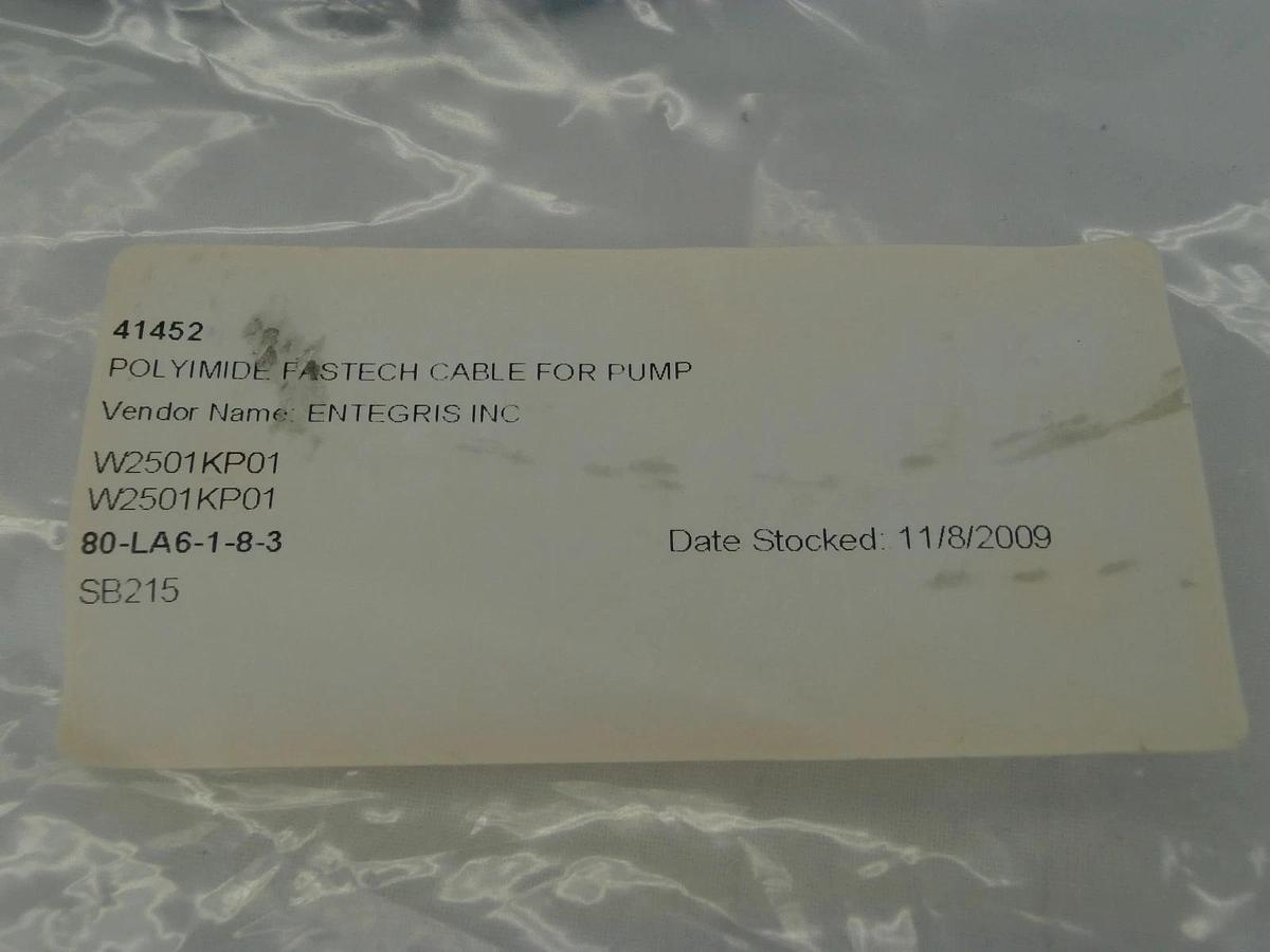 Used Entegris W2501KP01 Photo-250 Pump Fastech Cable Used Working