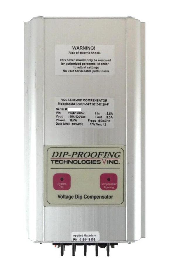 Used DIP-Proofing AMAT-VDC-S4T1K104/12-F Voltage Dip Compensator AMAT 0190-19152