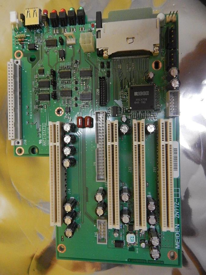 Used Meiden ZN77Z Backplane Board PCB MU24A31231 SU22A32117 A SU18A30221 Used