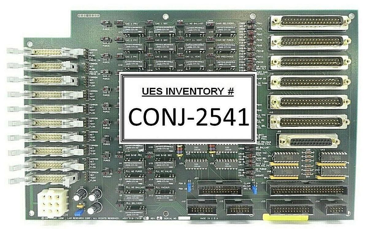 Used Lam Research 810-17030-5 Gas Panel PCB Rev. 2 Working Surplus