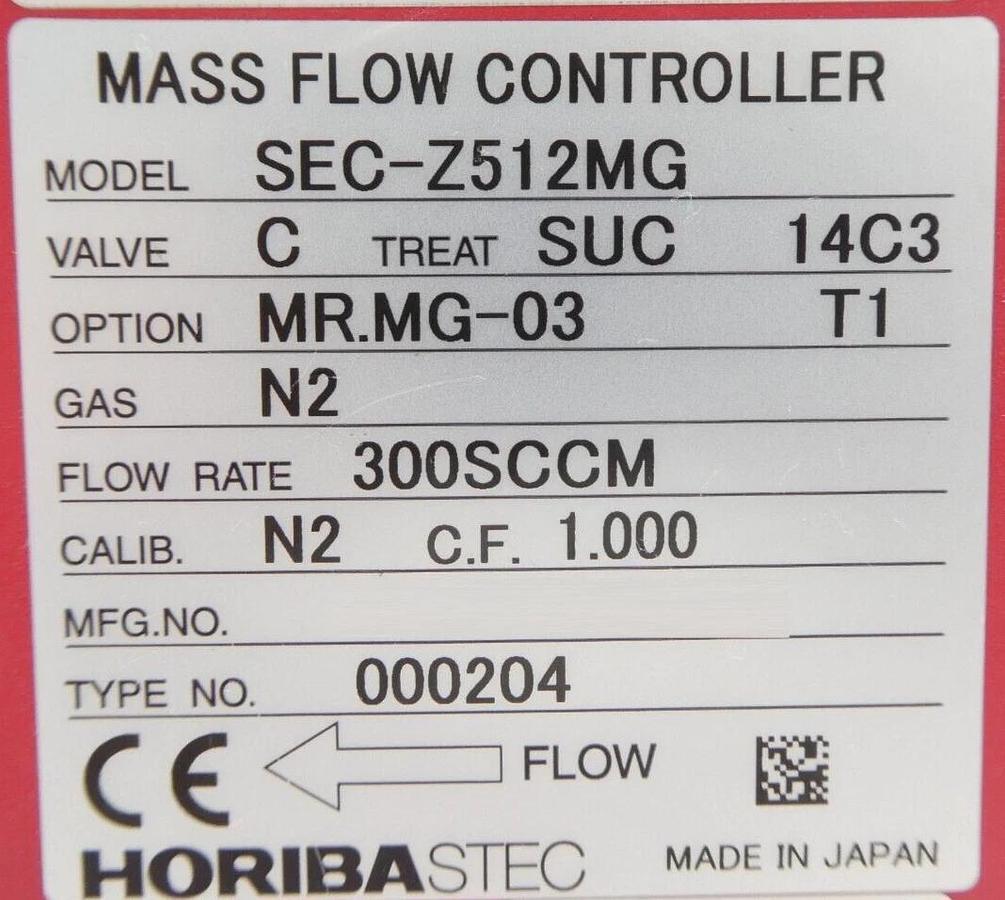 Used Horiba STEC Z500 Mass Flow Controller MFC SEC-Z512MGX SEC-Z522MGN Lot of 7 Spare