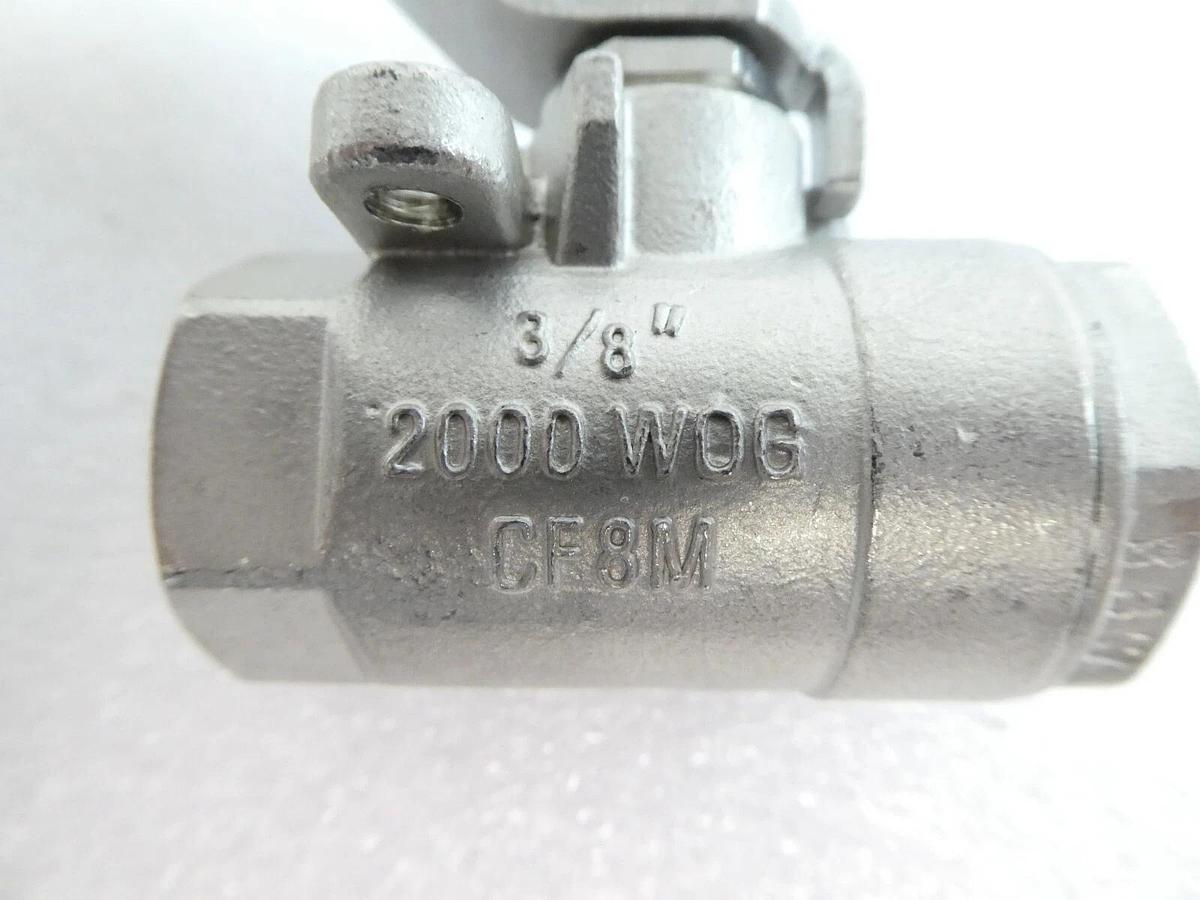 Used Parker CF8M 2000 WOG Ball Valve 3/8" V502SS Series Reseller Lot of 30 New