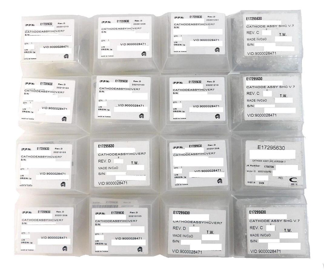 Used Varian E17295630 Cathode Assembly IHC Version 7 AMAT Lot of 16 New Surplus