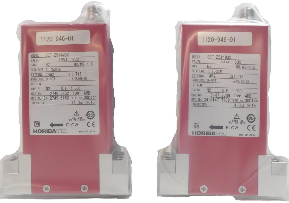 Horiba STEC SEC-Z514MGX Mass Flow Controller MFC Z500 SCCM SiH2Cl2 Lot of 2 New