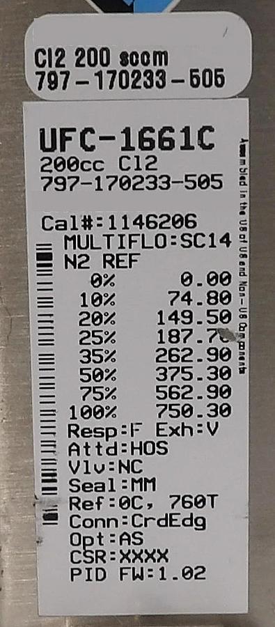 Used UNIT Instruments UFC Mass Flow Controller MFC UFC-1660 UFC-1661 Lot of 11