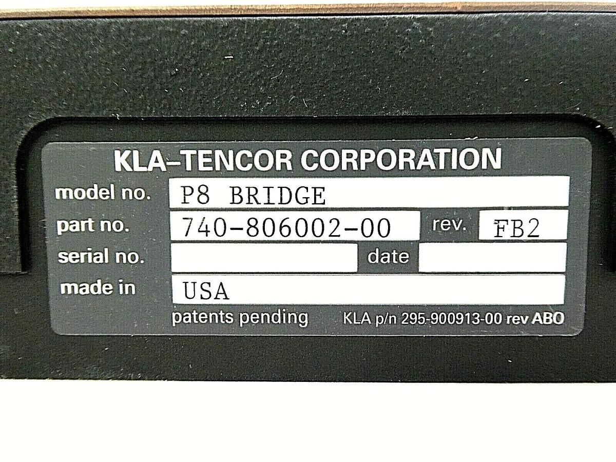 Used KLA-Tencor 740-806002-00 P8 Alignment Bridge Rev. FB2 710-805351-00 Working