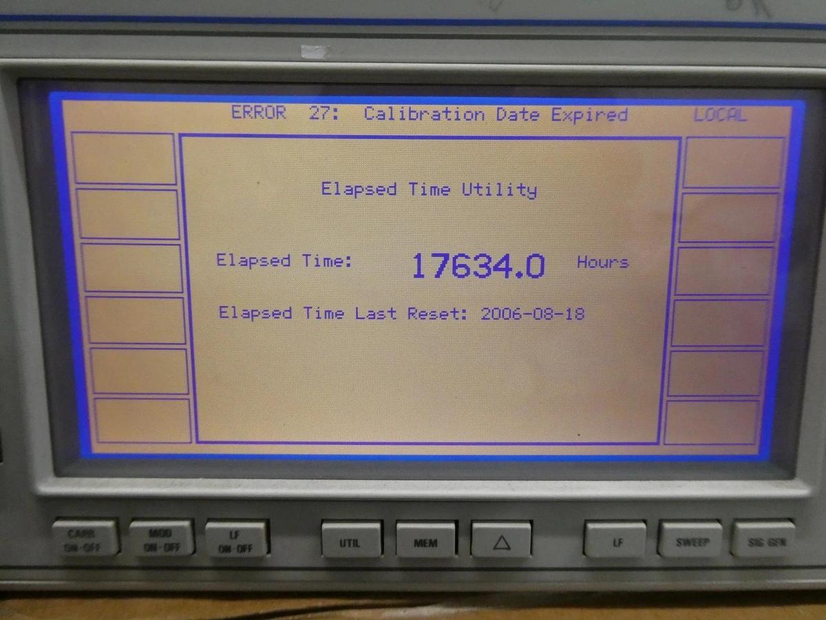 Used IFR 2040 10khz-1.35Ghz Low Noise Signal Generator Opt. 2 9.15 Error 27 As-Is