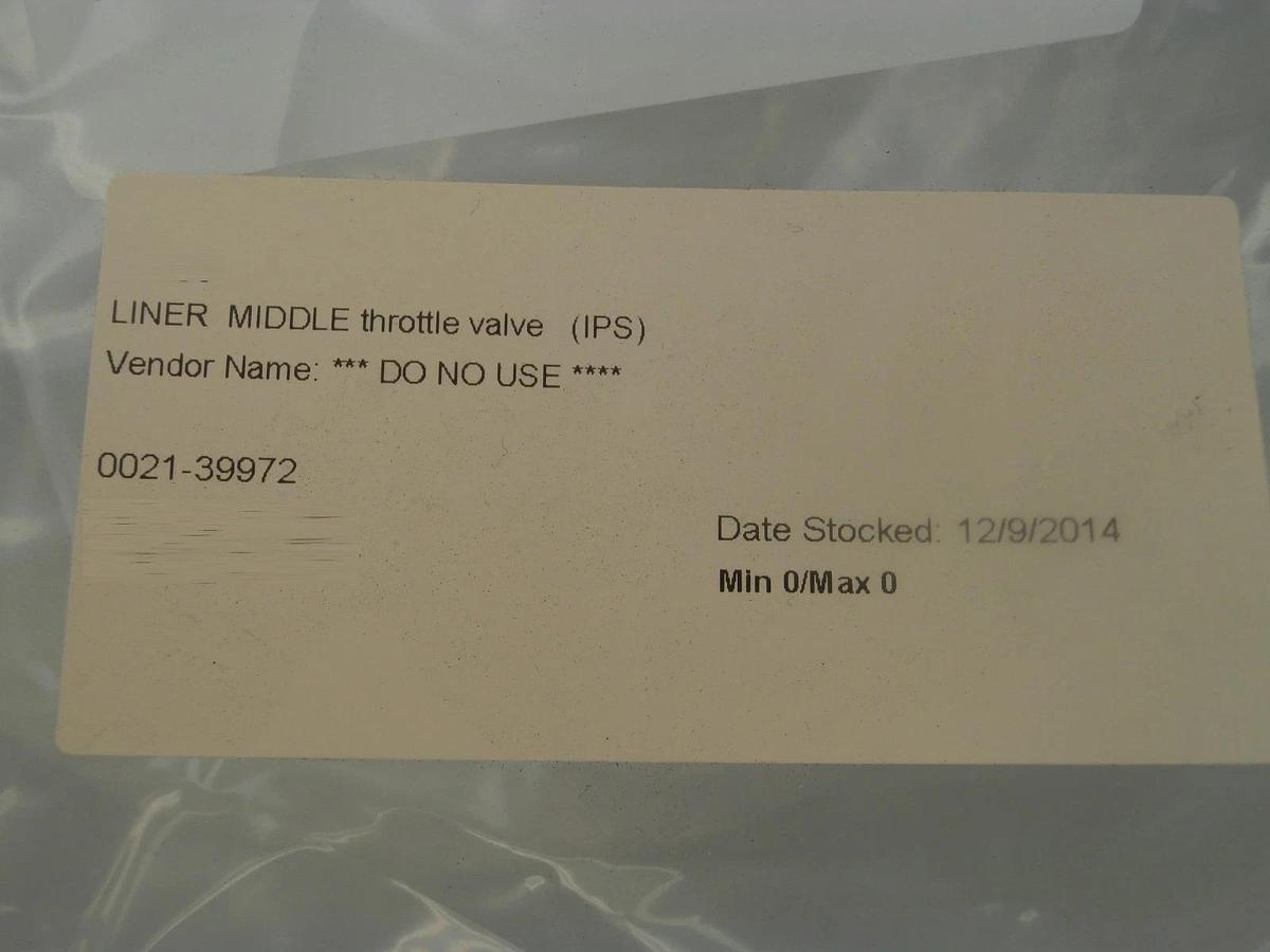 Used AMAT Applied Materials 0021-39972 Middle Throttle Valve Liner Refurbished