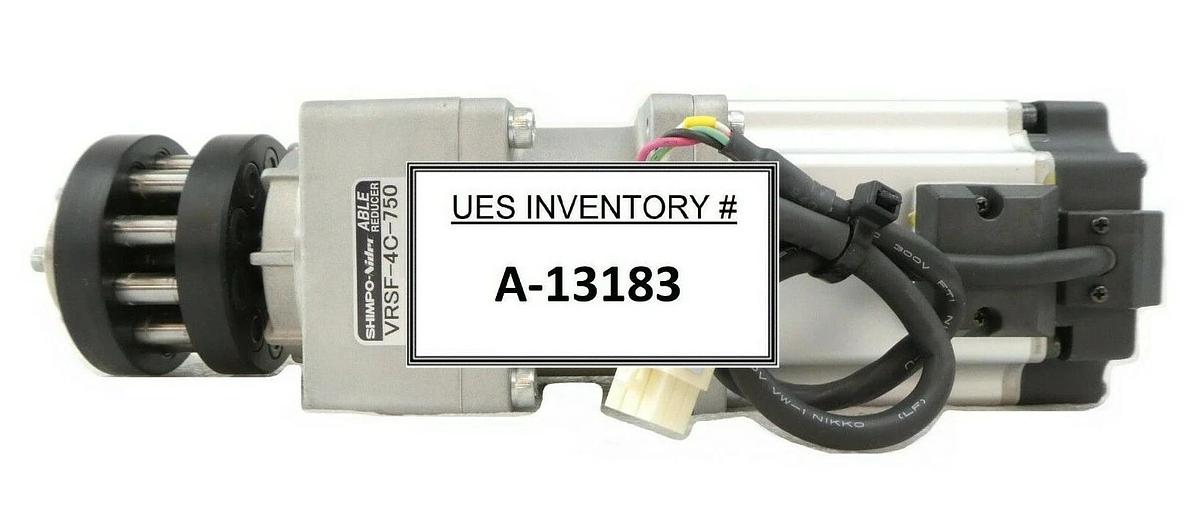 Used Panasonic MSMD082S1S AC Servo Motor Nidec-Shimpo Gear Reducer VRSF-4C-750 Spare