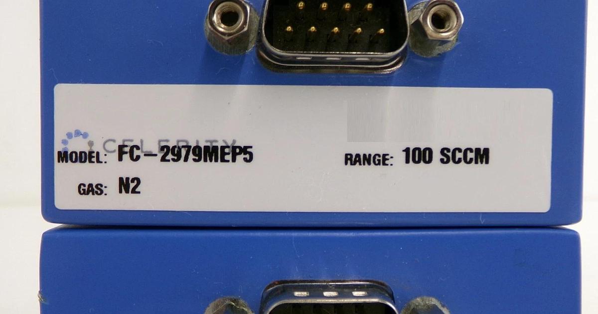 Used Celerity FC-2979MEP5 Mass Flow Controller N2 Ar Reseller Lot of 3 Working Spare