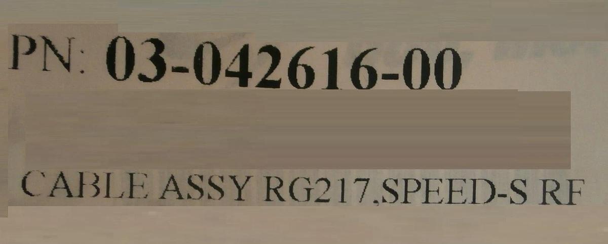 Used Novellus Systems 03-042616-01 RF Generator Cable SPEED-S RG217 Working Surplus