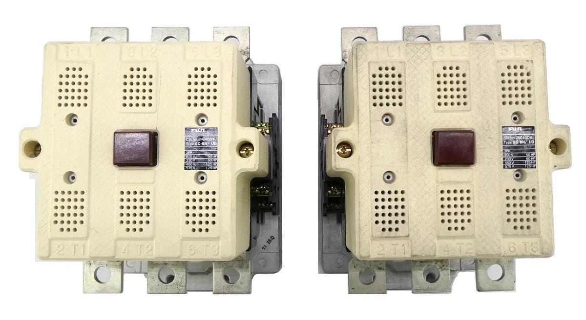 Used Fuji Electric SC-8N/UD Magnetic Contractor 2NC4QO# Reseller Lot of 2 Working