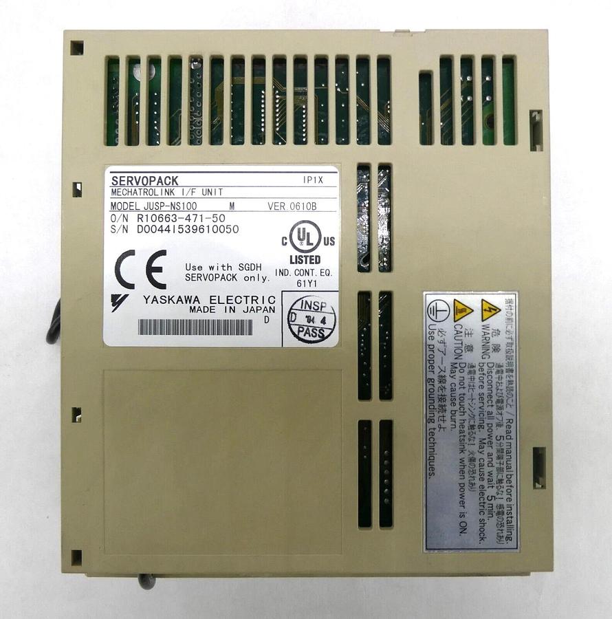 Used Yaskawa Electric SGDH-01AE Servo Drive SERVOPACK JUSP-NS100 Lot of 5 Working