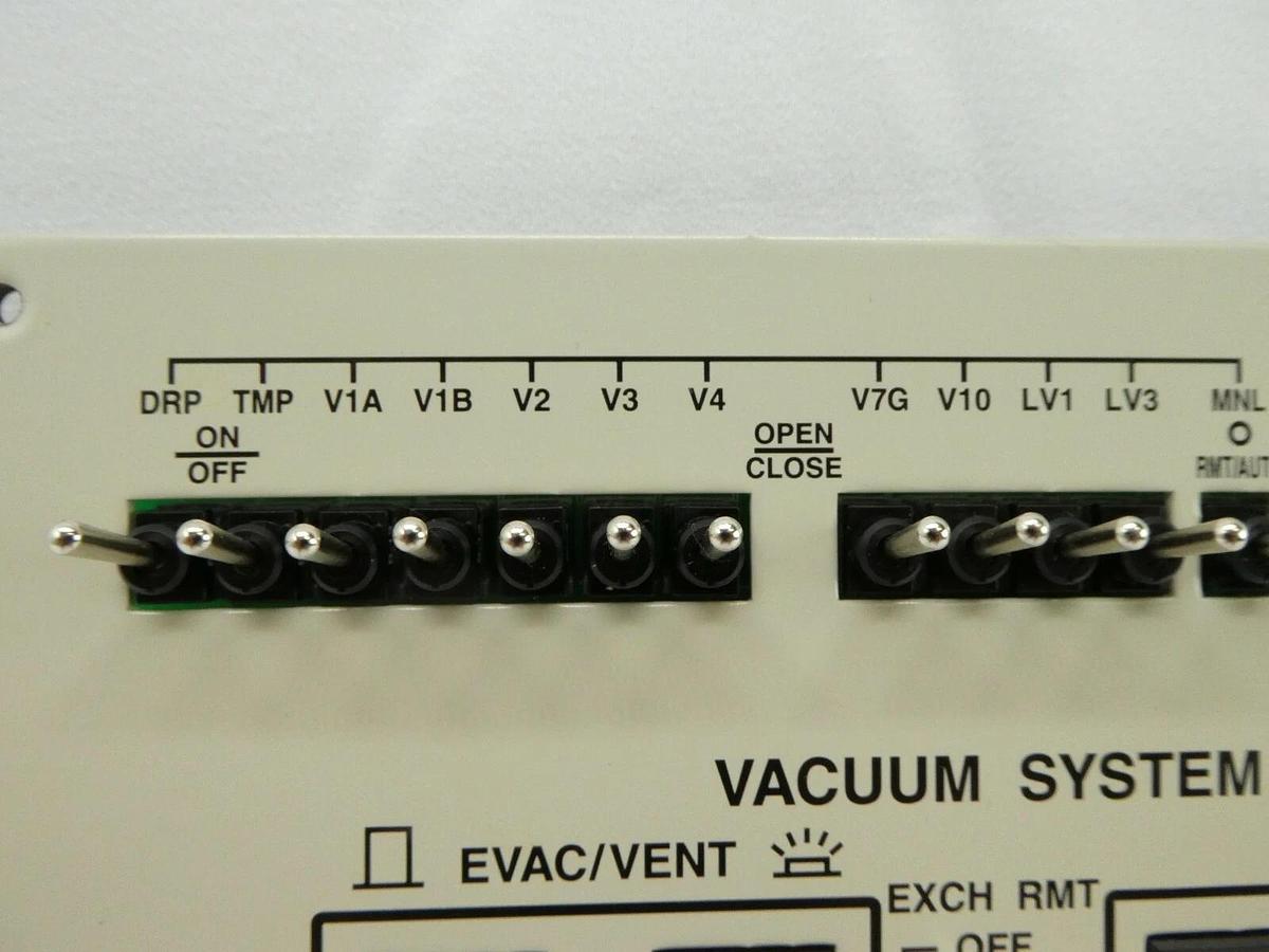Used JEOL Vacuum System Control Panel BP102105 VAC PANEL PB JWS-7555S SEM Working