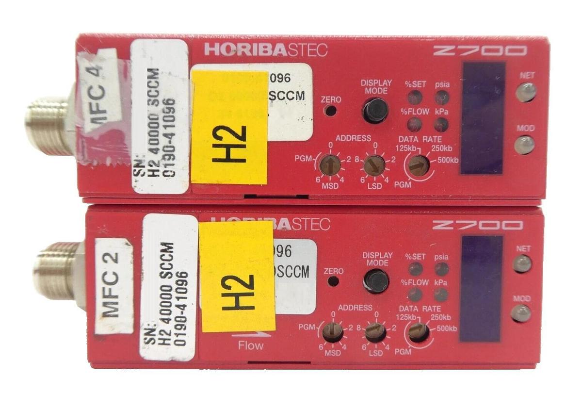 Used Horiba STEC Z700 Mass Flow Controller MFC SEC-Z724AGX SEC-Z714AGX Lot of 8 Spare
