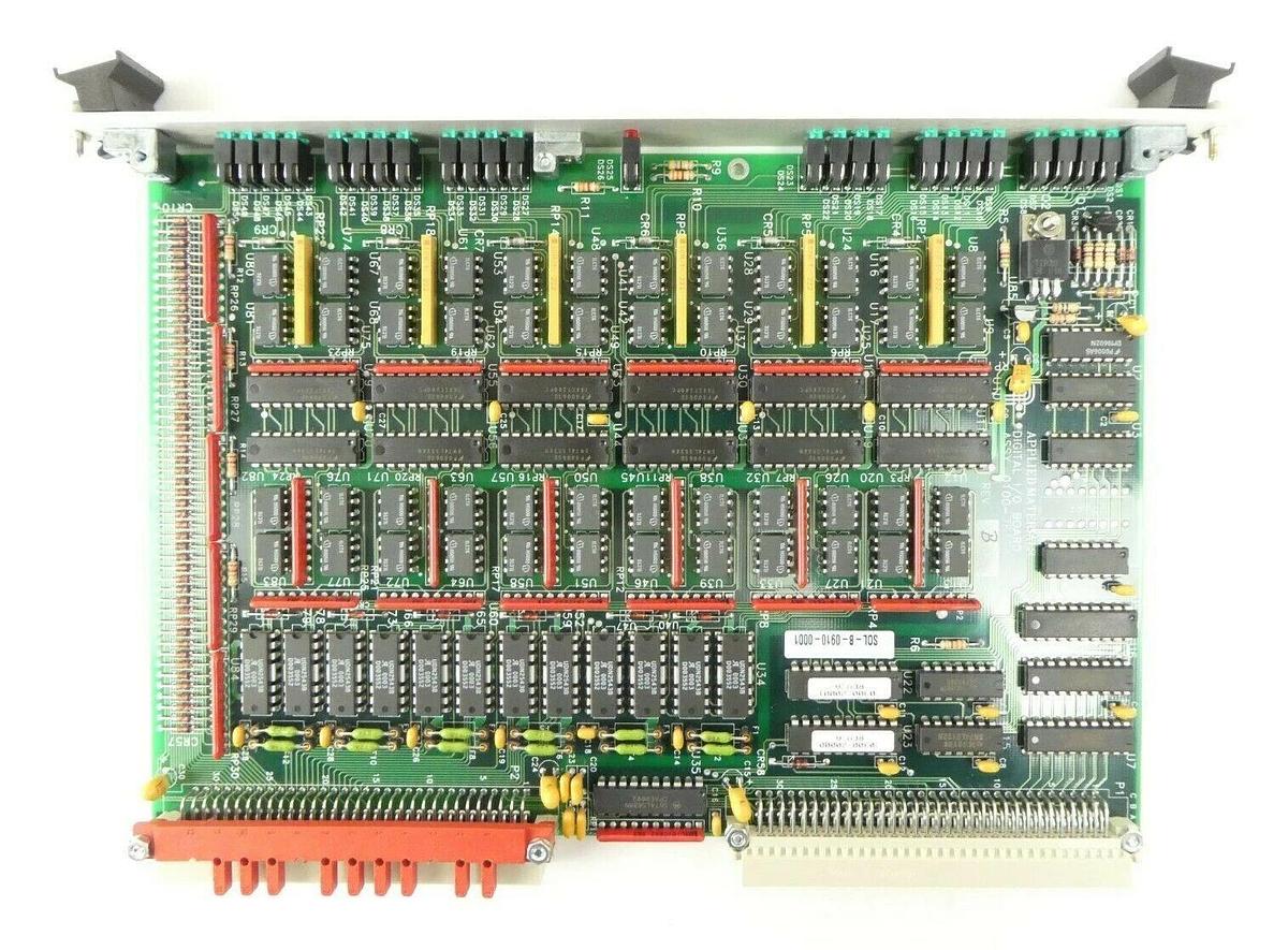 Used AMAT Applied Materials 0100-76124 Digital I/O VME PCB Card P5000 Working Surplus