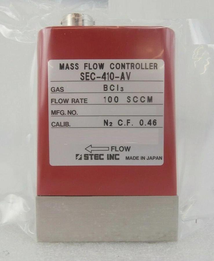 STEC SEC-410-AV Mass Flow Controller MFC SEC-410 100 SCCM HCI New Surplus