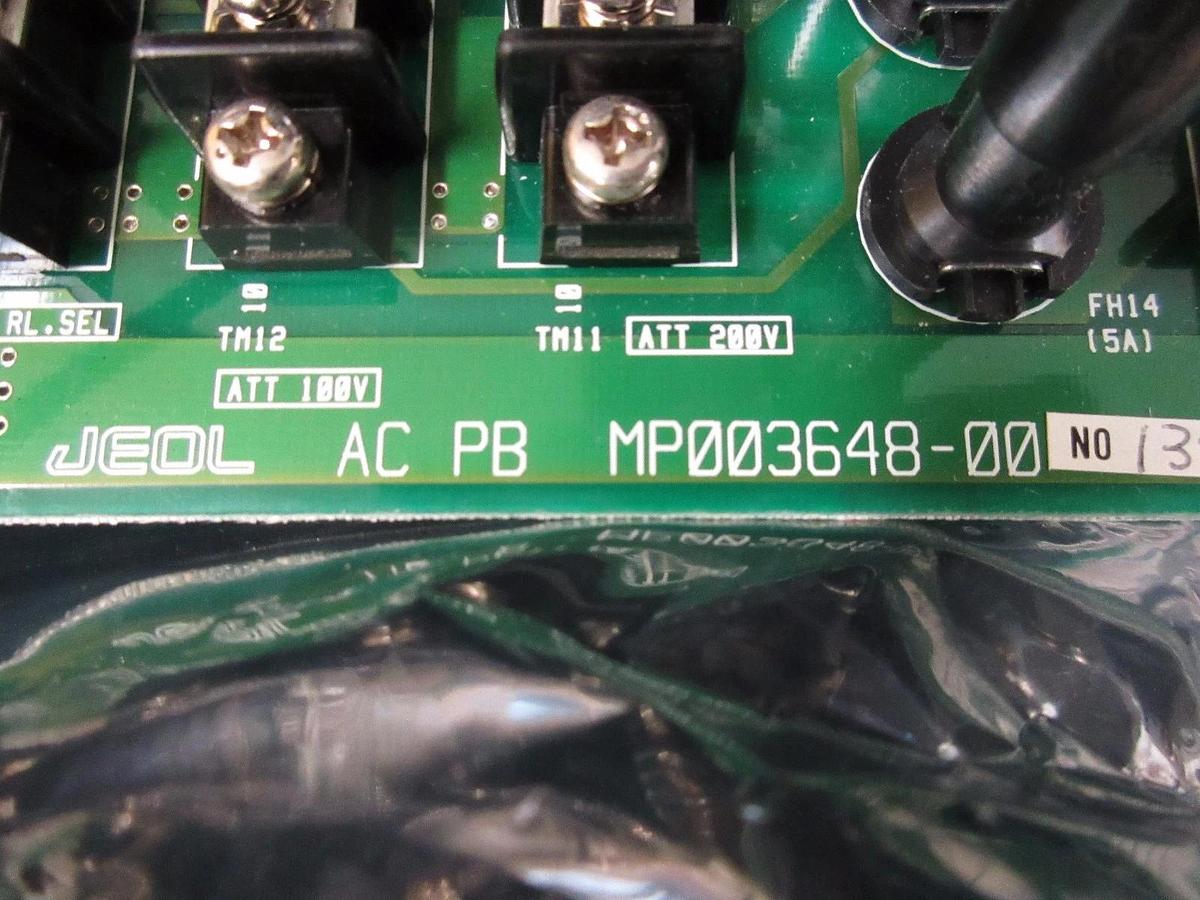 Used JEOL MP003648-00 AC PB Relay Power Distribution Board PCB JEM-2010F TEM Used