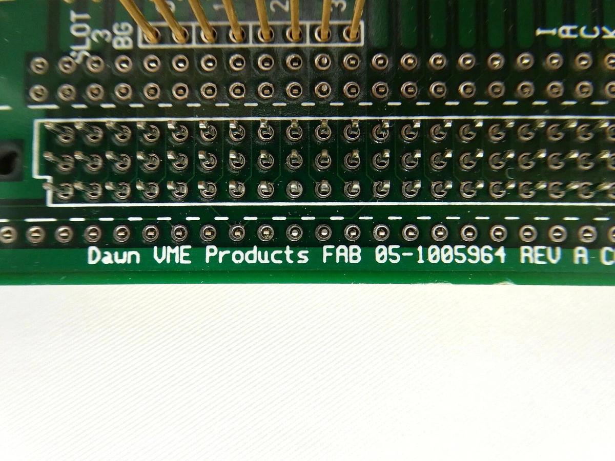 Used Dawn VMEBP04J1OB Backplane VME Board PCB Lam Research FPD Continuum Spare