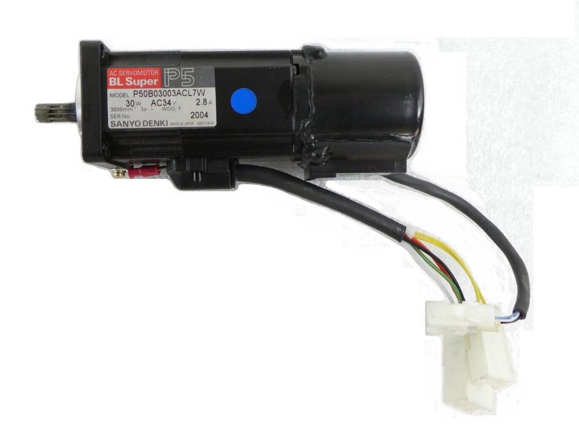Used Sanyo Denki P50B03003ACL7W AC Servomotor BL Super P5 Nikon NSR-S205C Working