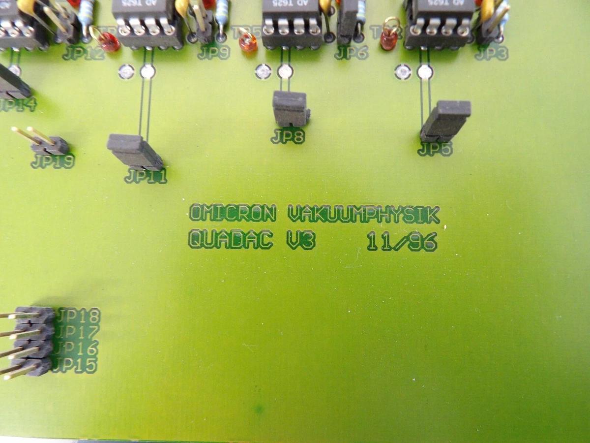 Used Omicron Vakuumphysik Quadac V3 SPM CU PCB Assembly Quadac B Working Surplus