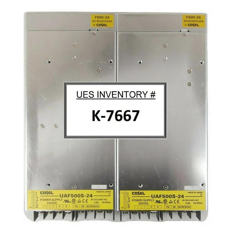 Used Cosel UAF500S-24 Power Supply 500 Watt F500-24 Reseller Lot of 2 Working Spare