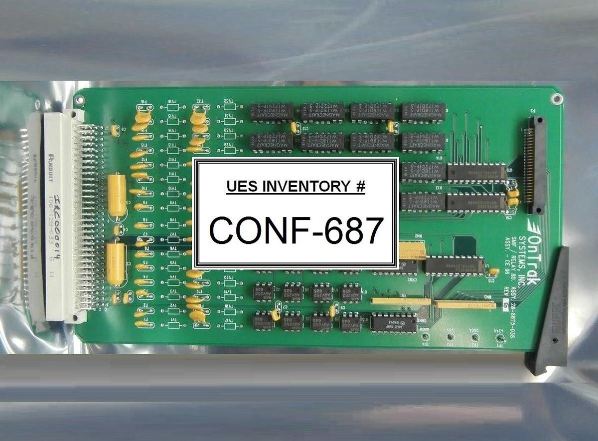 Used OnTrak Systems 28-8875-038 SMIF Relay Board PCB Card - CE 96 Used Working
