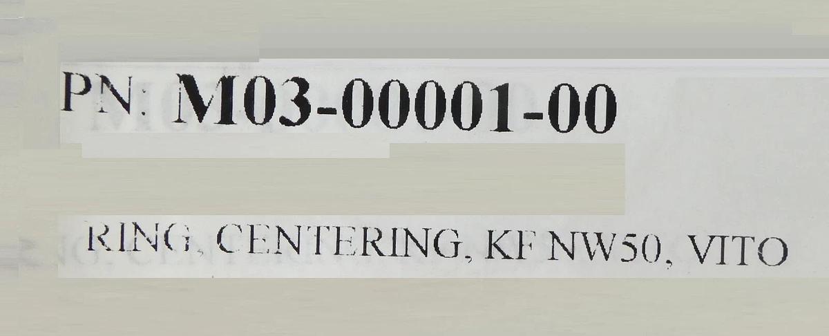 HIS VC-KF-50CRV0RMSH UHV Viton Centering Ring Mattson M03-00001-00 Lot of 35 New