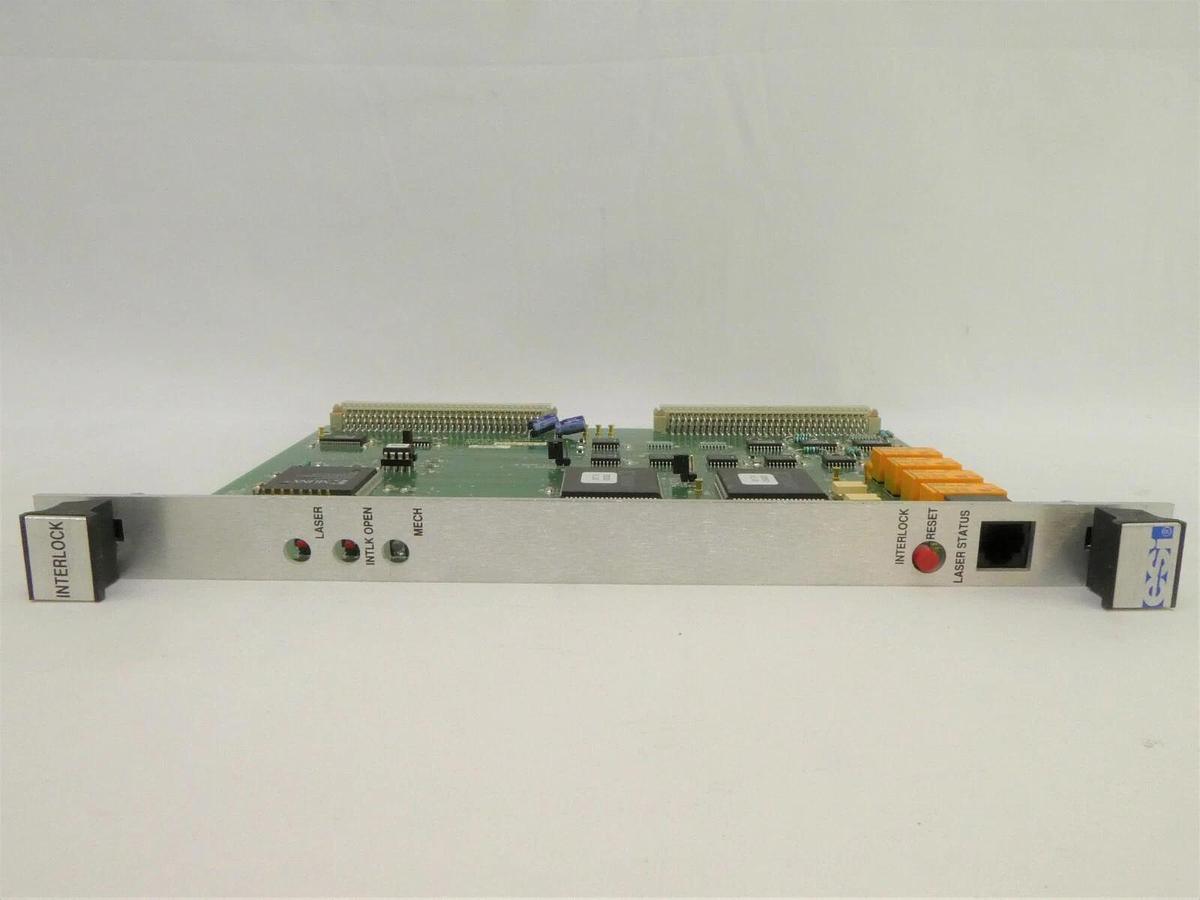 Used ESI Electro Scientific 83108 Interlock Board PCB Card Z VAC 9300 Rev. C Working