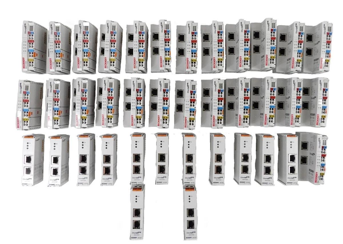 Used Beckhoff Automation EtherCAT Terminal EK1100 EK1122 Reseller Lot of 38 Working