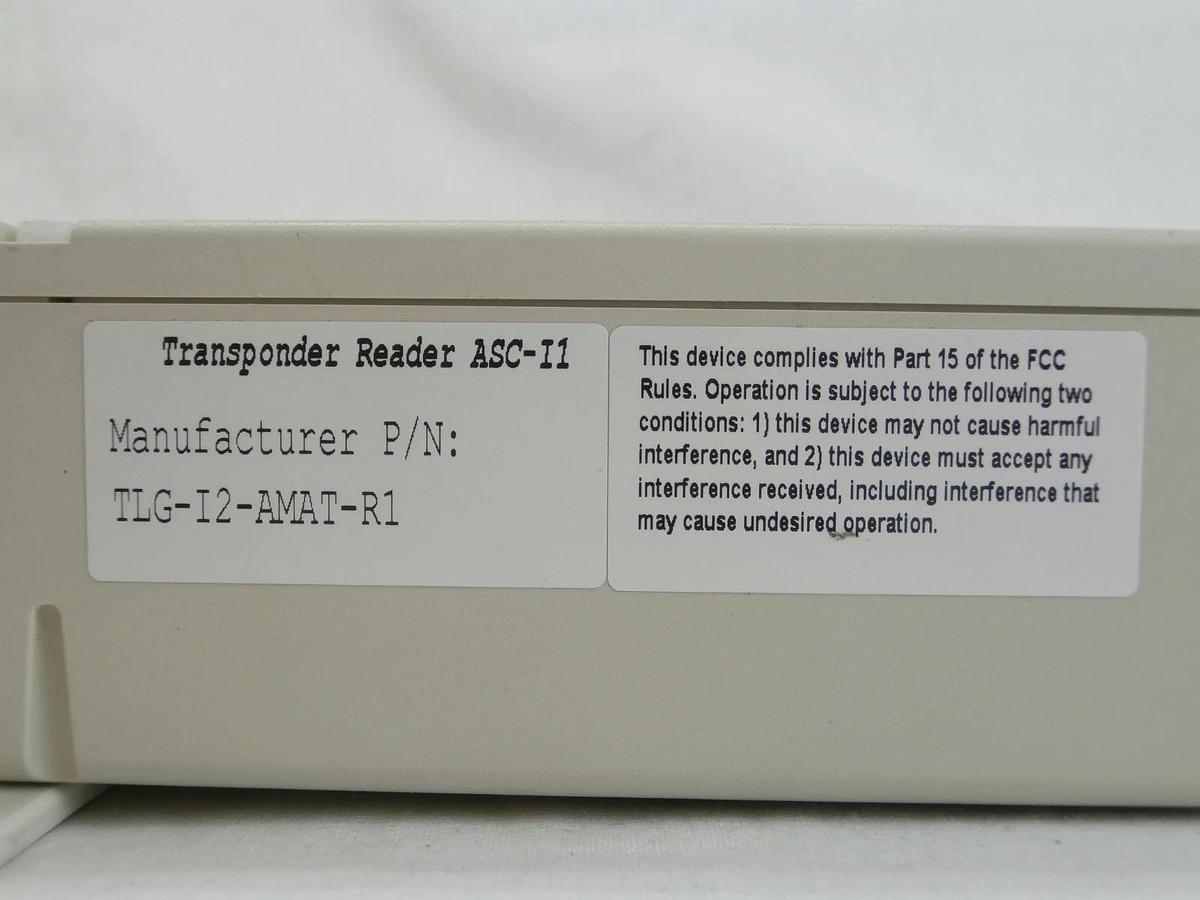 Used AMAT Applied Materials 0190-24484 Transponder Reader TLG-I2-AMAT-R1 Working