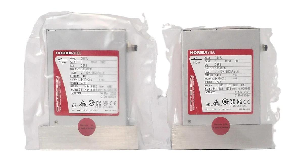 Horiba STEC D517J Digital Mass Flow Module Criterion MFC AMAT Lot of 2 New
