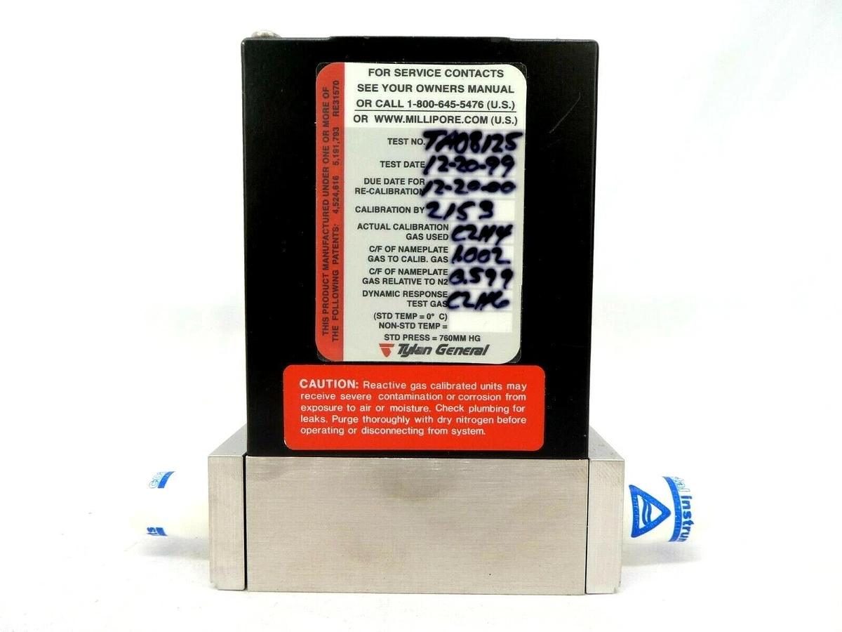 Used Tylan General FC-2900M Mass Flow Controller MFC 50 SCCM .8%PH3/99.2%SiH4 Working