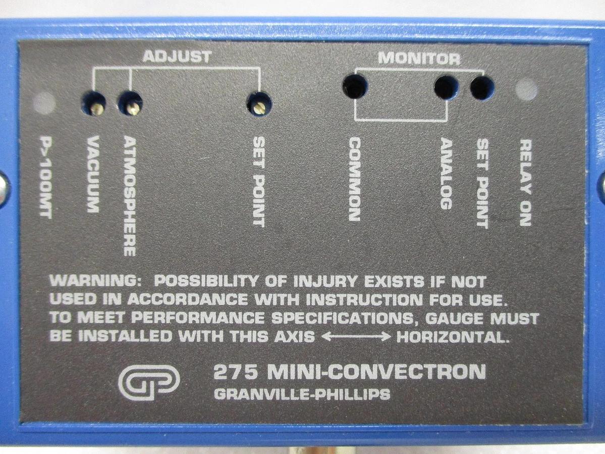 Used Granville-Phillips 275806 Vacuum Gauge 275 Mini-Convectron Working Surplus