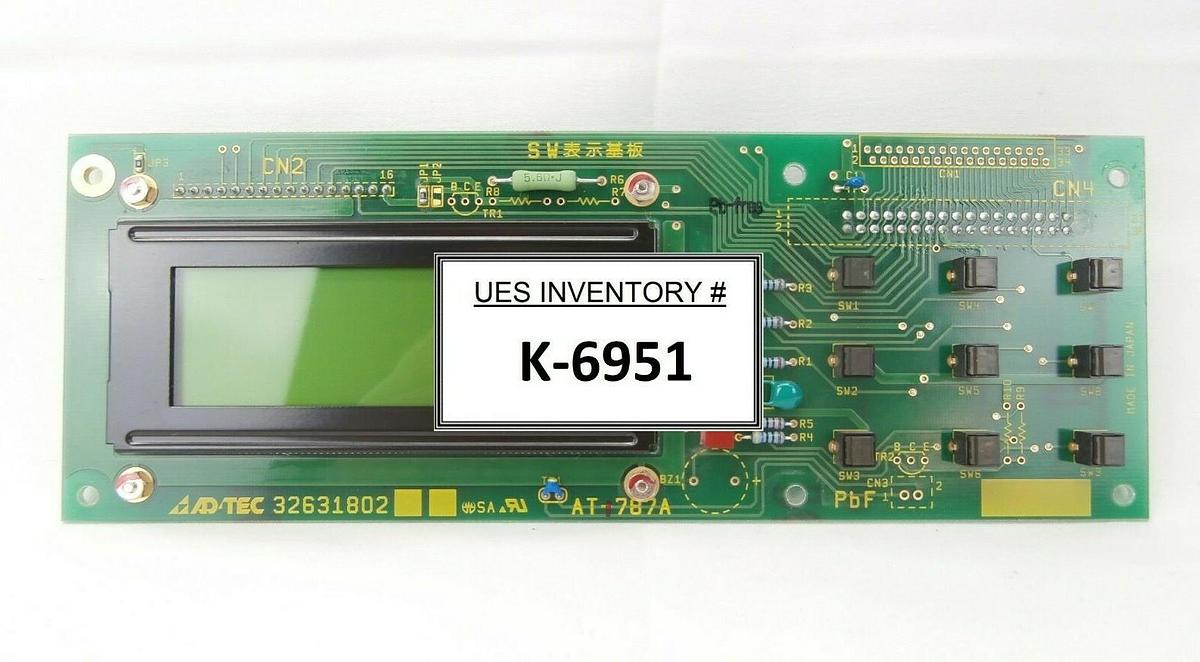 Used ADTEC Plasma Technology 32631802 SW Display Board PCB AT-787A AXR-2000III Spare