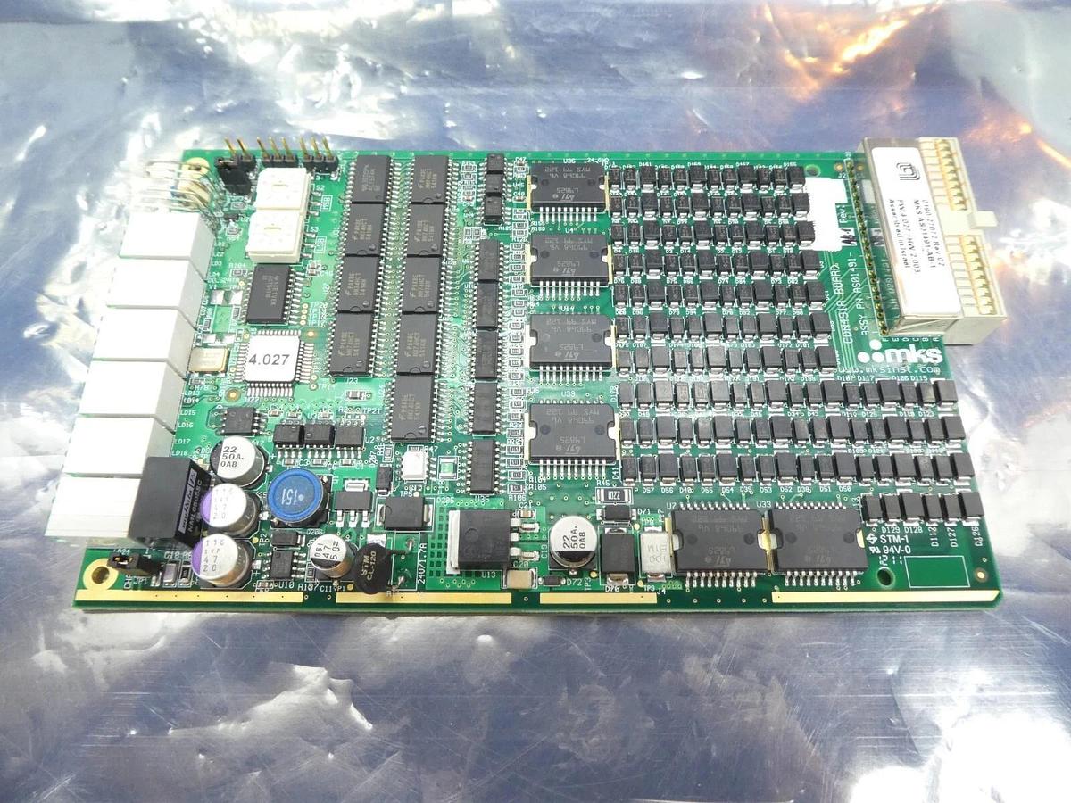Used MKS Instruments AS01491-AB-1 PCB Card CDN491R AMAT 0190-27072 Missing Face Plate