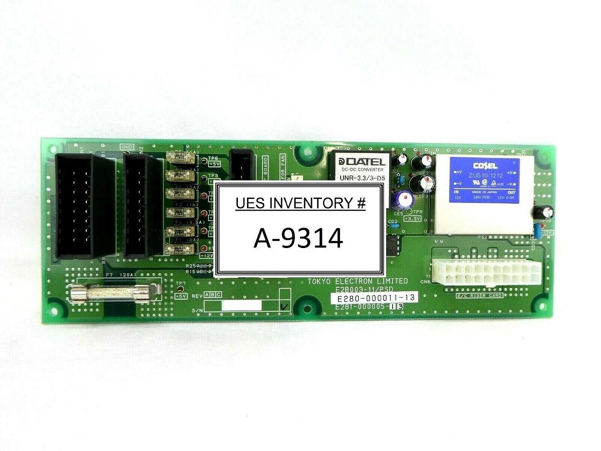 Used TEL Tokyo Electron E280-000011-13 DC Converter PCB E2B003-11/PSD T-3044SS Spare