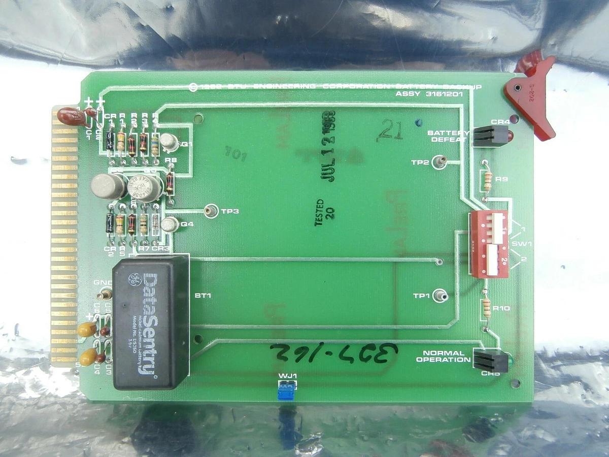 Used BTU Engineering 3161201 Battery Backup Assembly PCB Card 3161200 Used Working