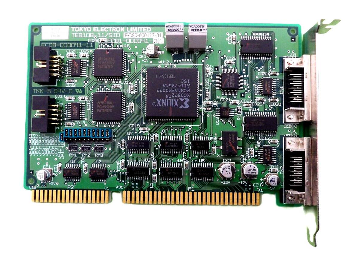 Used TEL Tokyo Electron EC80-000117-31 PCB Card TEB108-11/SIO ACT8 Working Surplus