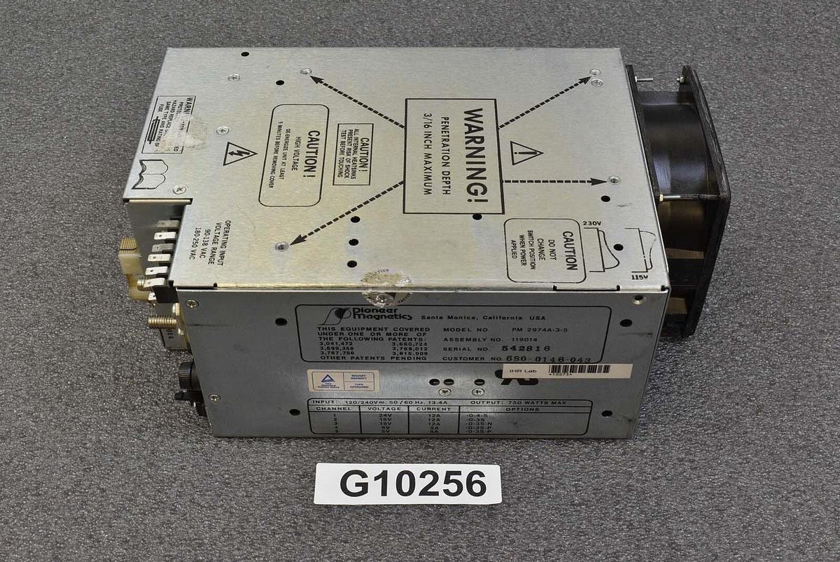 Used Pioneer Magnetics PM2974A-3-5 DC Power Supply SVG 680-0146-045 Spare Surplus