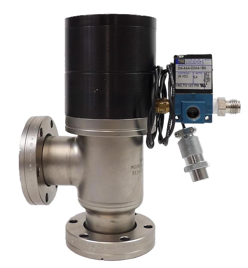 Used Varian L6591-330 Pneumatic Angle Valve Working
