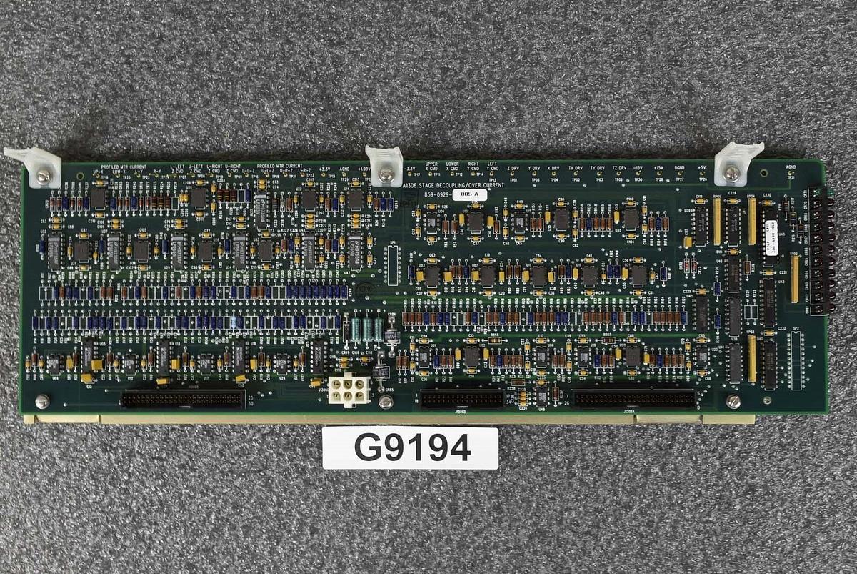 Used ASML 859-0929-005 PCB A1306 Stage Decoupling / Over Current