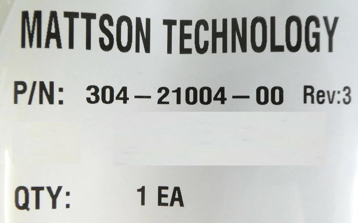 Mattson Technology 304-21004-00 Insulator Wafer Platen 200/300 HL New Surplus